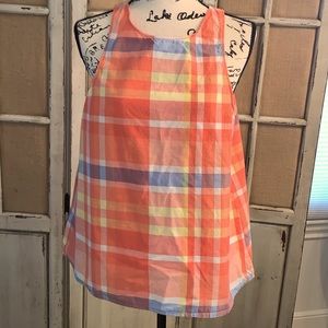 Natural Reflections orange  top button back